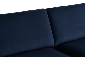 Teodin 2,5-sits Sammetssoffa med Schäslong Höger - Blå - Möbler - Vardagsrum - Soffor - Sammetssoffor