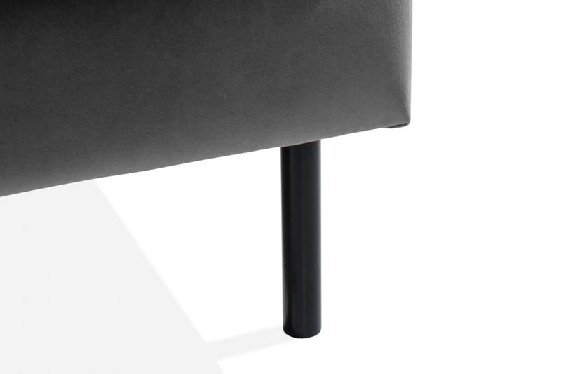 Teodin 2,5-sits Sammetssoffa med Schäslong Höger - Ljusgrå - Möbler - Vardagsrum - Soffor - Sammetssoffor