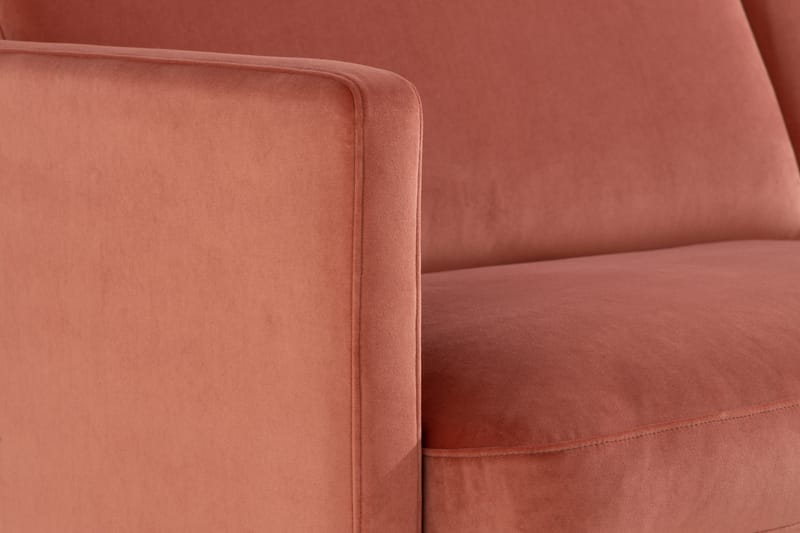 Teodin 2,5-sits Sammetssoffa med Schäslong Höger - Rosa - Möbler - Vardagsrum - Soffor - Sammetssoffor