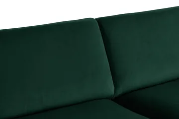 Teodin 2,5-sits Sammetssoffa med Schäslong Vänster - Grön - Möbler - Vardagsrum - Soffor - Sammetssoffor