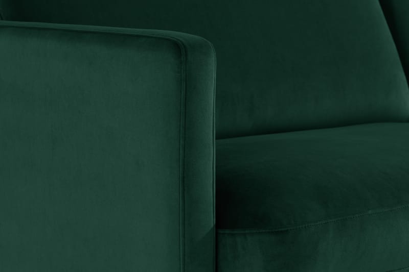 Teodin 2,5-sits Sammetssoffa med Schäslong Vänster - Grön - Möbler - Vardagsrum - Soffor - Sammetssoffor