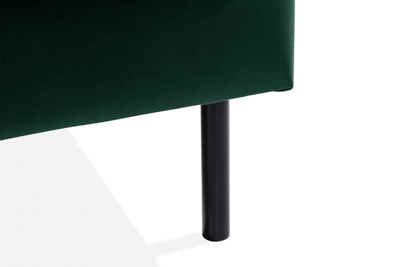 Teodin 2,5-sits Sammetssoffa med Schäslong Vänster - Grön - Möbler - Vardagsrum - Soffor - Sammetssoffor