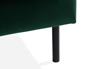 Teodin 2,5-sits Sammetssoffa med Schäslong Vänster - Grön - Möbler - Vardagsrum - Soffor - Sammetssoffor