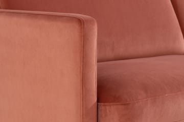 Teodin 2,5-sits Sammetssoffa med Schäslong Vänster - Rosa - Möbler - Vardagsrum - Soffor - Sammetssoffor