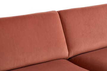 Teodin 2,5-sits Sammetssoffa med Schäslong Vänster - Rosa - Möbler - Vardagsrum - Soffor - Sammetssoffor