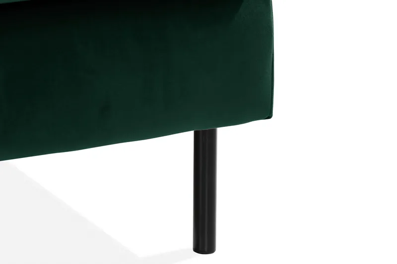 Teodin Sammetssoffa 2-sits med Divan Vänster - Grön - Möbler - Vardagsrum - Soffor - Sammetssoffor