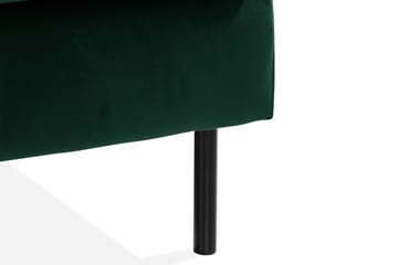 Teodin Sammetssoffa 2-sits med Divan Vänster - Grön - Möbler - Vardagsrum - Soffor - Sammetssoffor