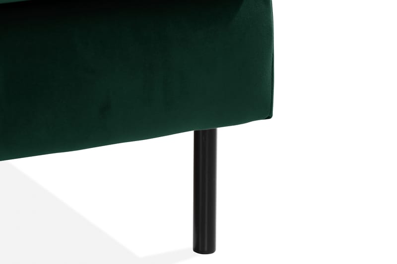 Teodin Sammetssoffa 2-sits med Divan Vänster - Grön - Möbler - Vardagsrum - Soffor - Sammetssoffor