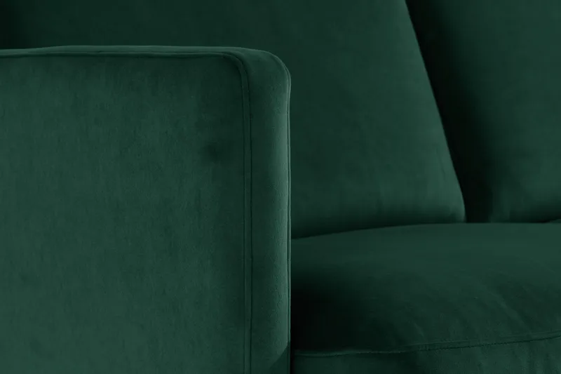 Teodin Sammetssoffa 2-sits med Divan Vänster - Grön - Möbler - Vardagsrum - Soffor - Sammetssoffor