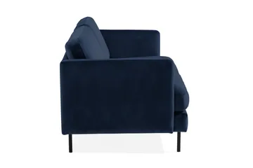 Teodin Sammetssoffa 3-sits - Blå - Möbler - Vardagsrum - Soffor - Sammetssoffor