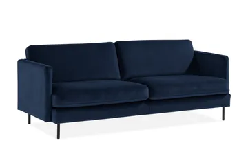 Teodin Sammetssoffa 3-sits - Blå - Möbler - Vardagsrum - Soffor - Sammetssoffor