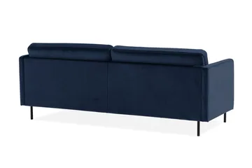 Teodin Sammetssoffa 3-sits - Blå - Möbler - Vardagsrum - Soffor - Sammetssoffor