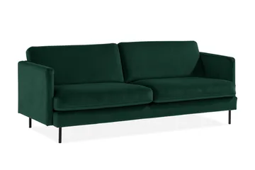 Teodin Sammetssoffa 3-sits - Grön - Möbler - Vardagsrum - Soffor - Sammetssoffor