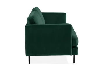 Teodin Sammetssoffa 3-sits - Grön - Möbler - Vardagsrum - Soffor - Sammetssoffor