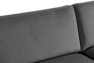 Teodin Sammetssoffa 3-sits - Ljusgrå - Möbler - Vardagsrum - Soffor - 3-sits soffor