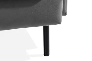 Teodin Sammetssoffa 3-sits - Ljusgrå - Möbler - Vardagsrum - Soffor - 3-sits soffor