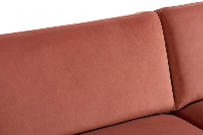 Teodin Sammetssoffa 3-sits - Rosa - Möbler - Vardagsrum - Soffor - Sammetssoffor