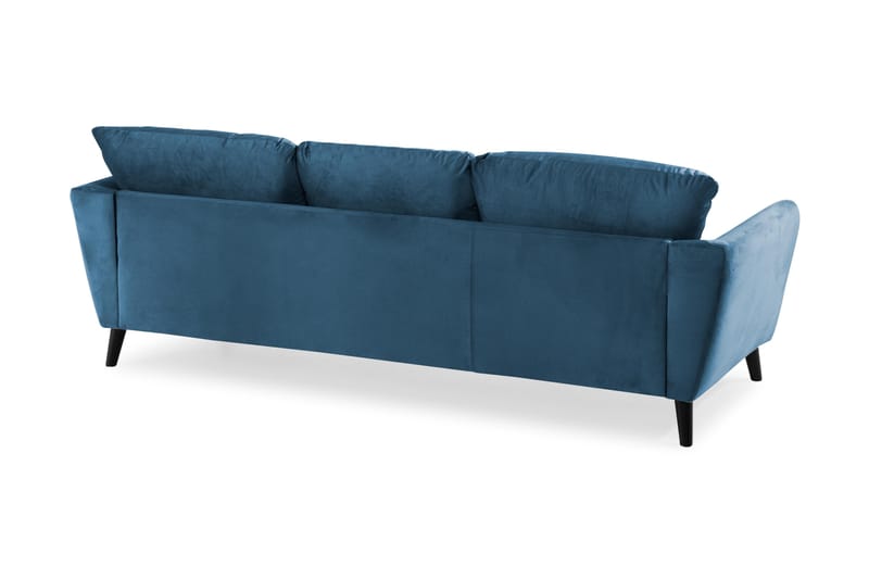 Trend 3-sits Sammetssoffa - Blå - Möbler - Vardagsrum - Soffor - Sammetssoffor