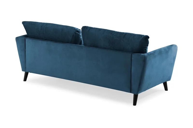 Trend 3-sits Sammetssoffa - Blå - Möbler - Vardagsrum - Soffor - Sammetssoffor