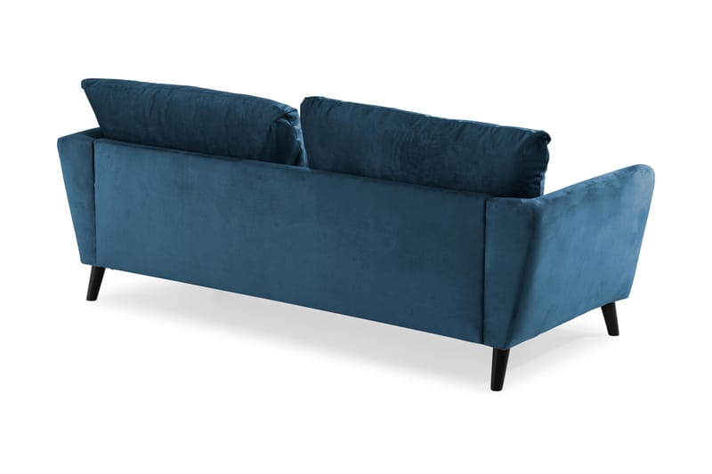 Trend 3-sits Sammetssoffa - Blå - Möbler - Vardagsrum - Soffor - Sammetssoffor