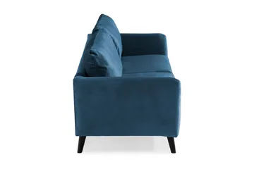 Trend 3-sits Sammetssoffa - Blå - Möbler - Vardagsrum - Soffor - 3-sits soffor