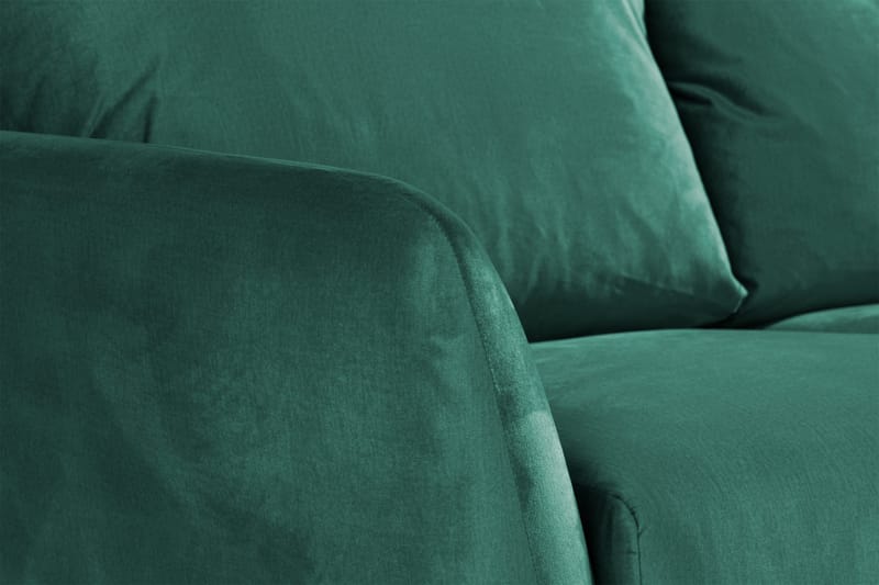 Trend 3-sits Sammetssoffa - Grön - Möbler - Vardagsrum - Soffor - Sammetssoffor