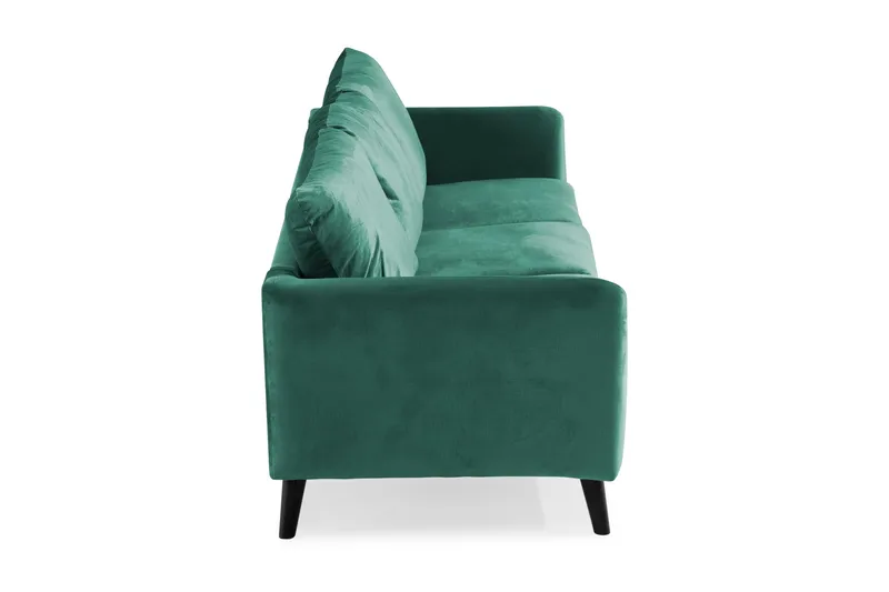 Trend 3-sits Sammetssoffa - Grön - Möbler - Vardagsrum - Soffor - Sammetssoffor