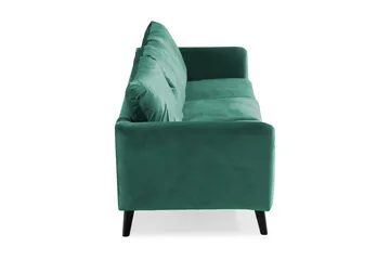 Trend 3-sits Sammetssoffa - Grön - Möbler - Vardagsrum - Soffor - 3-sits soffor