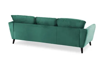 Trend 3-sits Sammetssoffa - Grön - Möbler - Vardagsrum - Soffor - 3-sits soffor