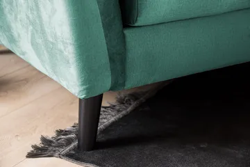 Trend 3-sits Sammetssoffa - Grön - Möbler - Vardagsrum - Soffor - 3-sits soffor