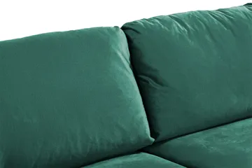 Trend 3-sits Sammetssoffa - Grön - Möbler - Vardagsrum - Soffor - 3-sits soffor