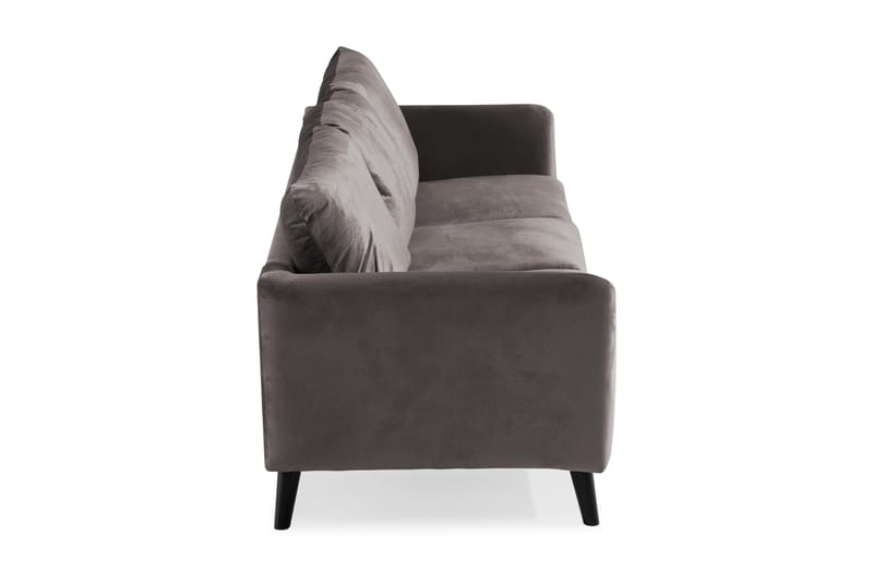 Trend 3-sits Sammetssoffa - Mörkgrå - Möbler - Vardagsrum - Soffor - Sammetssoffor
