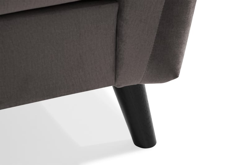 Trend 3-sits Sammetssoffa - Mörkgrå - Möbler - Vardagsrum - Soffor - Sammetssoffor