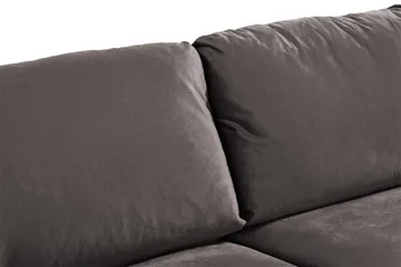 Trend 3-sits Sammetssoffa - Mörkgrå - Möbler - Vardagsrum - Soffor - 3-sits soffor