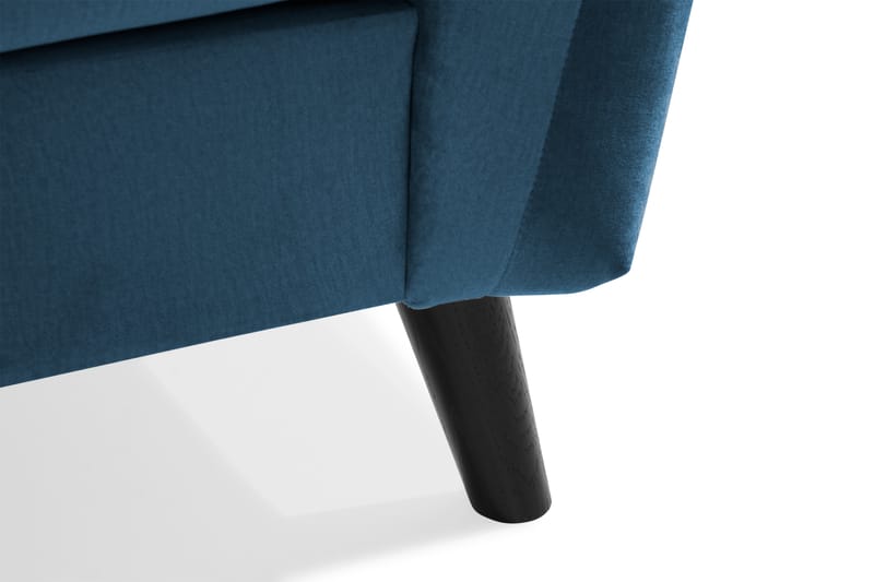 Trend 4-sits Högervänd L-formad Schäslongsoffa i Sammet - Blå - Möbler - Vardagsrum - Soffor - Sammetssoffor