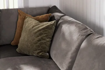 Trend 4-sits Högervänd L-formad Schäslongsoffa i Sammet - Brun - Möbler - Vardagsrum - Soffor - Divansoffa & schäslong