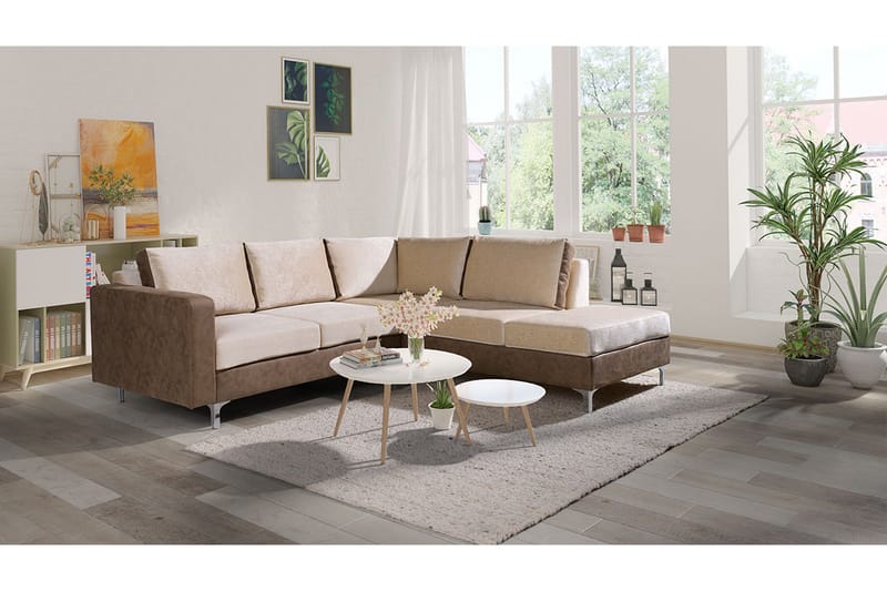 Truro 8-sits Soffa Vänster - Brun - Möbler - Vardagsrum - Soffor - Sammetssoffor