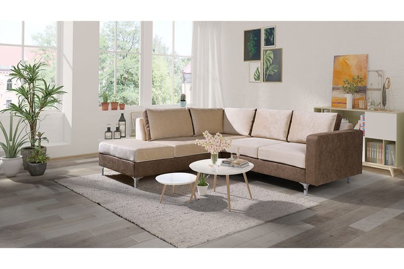 Truro 8-sits Soffa Vänster - Brun - Möbler - Vardagsrum - Soffor - Sammetssoffor