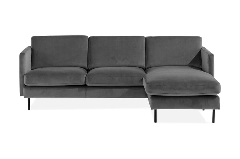 VILLEMO Sammetssoffa 2-sits med Divan Höger - Möbler - Vardagsrum - Soffor - Sammetssoffor