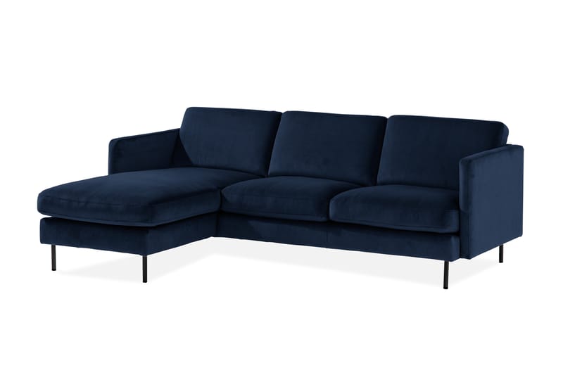 VILLEMO Sammetssoffa 2-sits med Divan Vänster - Möbler - Vardagsrum - Soffor - Sammetssoffor