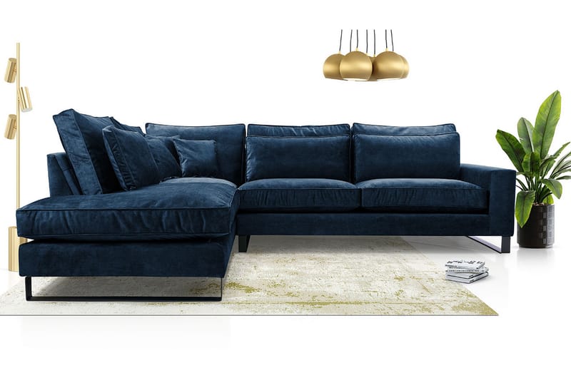VIRAVIRA 2-sits Soffa - Blå - Möbler - Vardagsrum - Soffor - Sammetssoffor