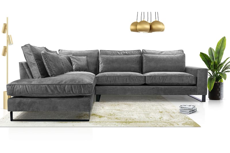 VIRAVIRA 2-sits Soffa - Grå - Möbler - Vardagsrum - Soffor - Sammetssoffor