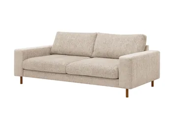 Scandi Djup 3-sits Soffa i Chenille - Beige - Möbler - Vardagsrum - Soffor - 3-sits soffor