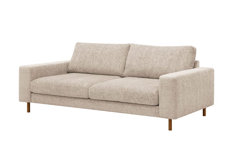 Scandi Djup 3-sits Soffa i Chenille - Beige - Möbler - Vardagsrum - Soffor - 3-sits soffor