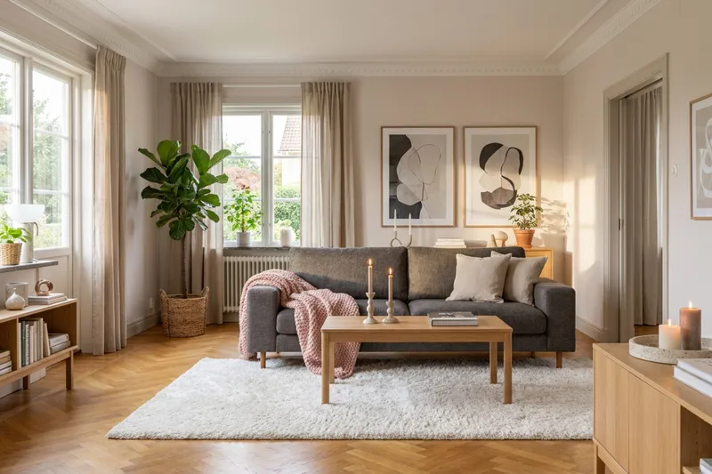 Scandi Djup 3-sits Soffa i Chenille - Grå - Möbler - Vardagsrum - Soffor - Sammetssoffor