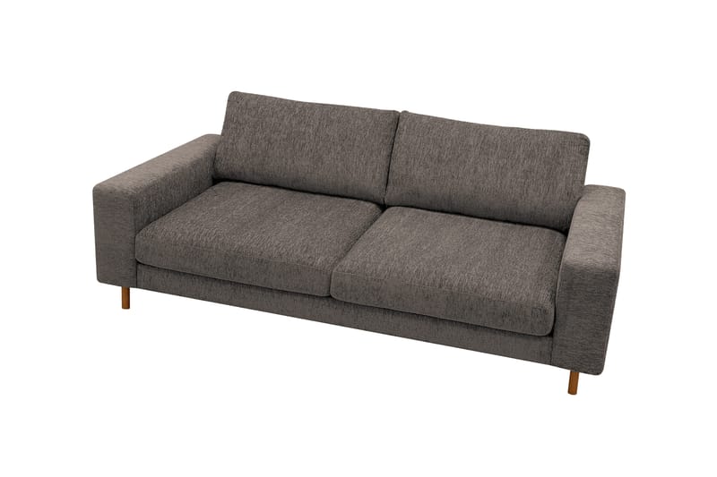 Scandi Djup 3-sits Soffa i Chenille - Grå - Möbler - Vardagsrum - Soffor - Sammetssoffor