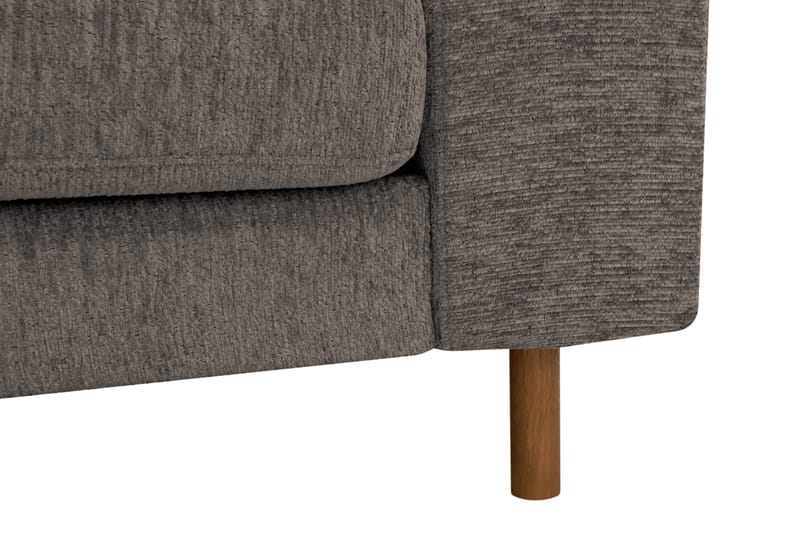Scandi Djup 3-sits Soffa i Chenille - Grå - Möbler - Vardagsrum - Soffor - Sammetssoffor
