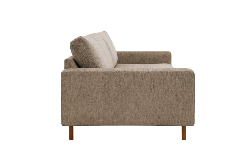 Scandi Djup 3-sits Soffa i Chenille - Mörkbeige - Möbler - Vardagsrum - Soffor - Sammetssoffor