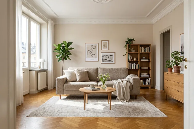 Scandi Djup 3-sits Soffa i Chenille - Mörkbeige - Möbler - Vardagsrum - Soffor - Sammetssoffor