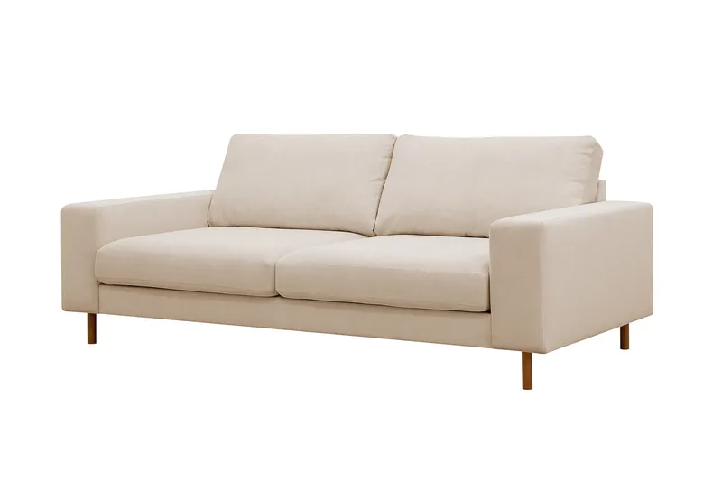 Scandi Djup 3-sits Soffa i Manchester - Beige - Möbler - Vardagsrum - Soffor - 3-sits soffor